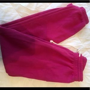 Never worn hot pink Fleece sweats